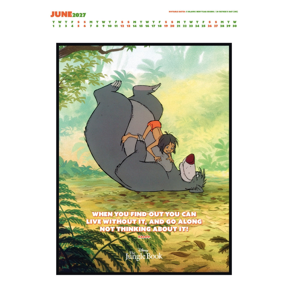 2027 Disney Inspirational Quotes - A3 Deluxe Wall Calendar - product image 3