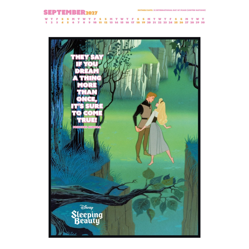 2027 Disney Inspirational Quotes - A3 Deluxe Wall Calendar - product image 4