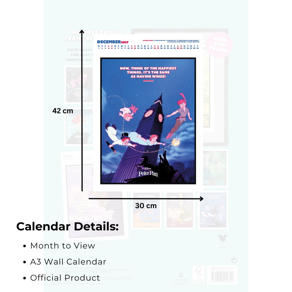 2027 Disney Inspirational Quotes - A3 Deluxe Wall Calendar - product image 6
