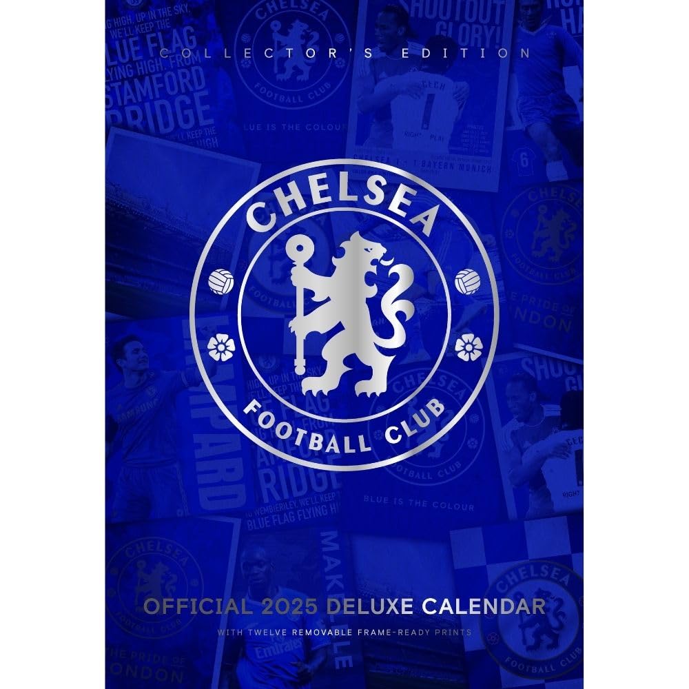 2025 Chelsea Fc - A3 Deluxe Wall Calendar