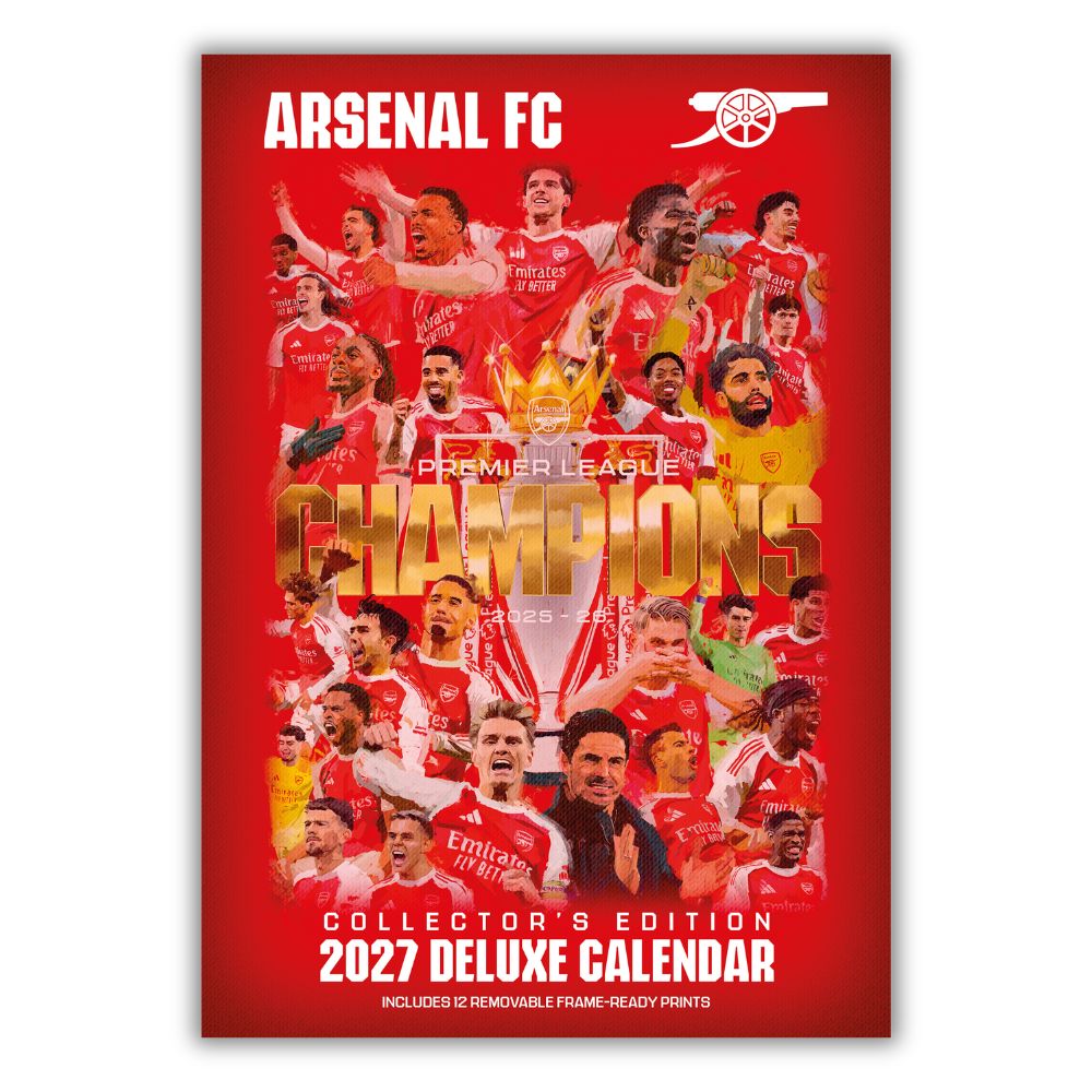 2027 Arsenal FC - A3 Deluxe Wall Calendar - cover