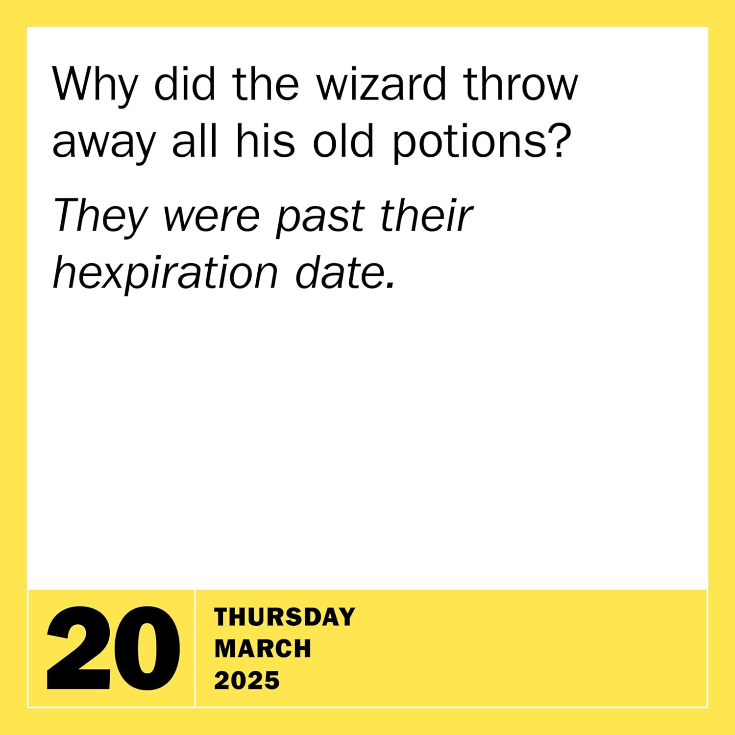2025 290 Bad Jokes & 75 Punderful Puns - Daily Boxed Page-A-Day Calendar