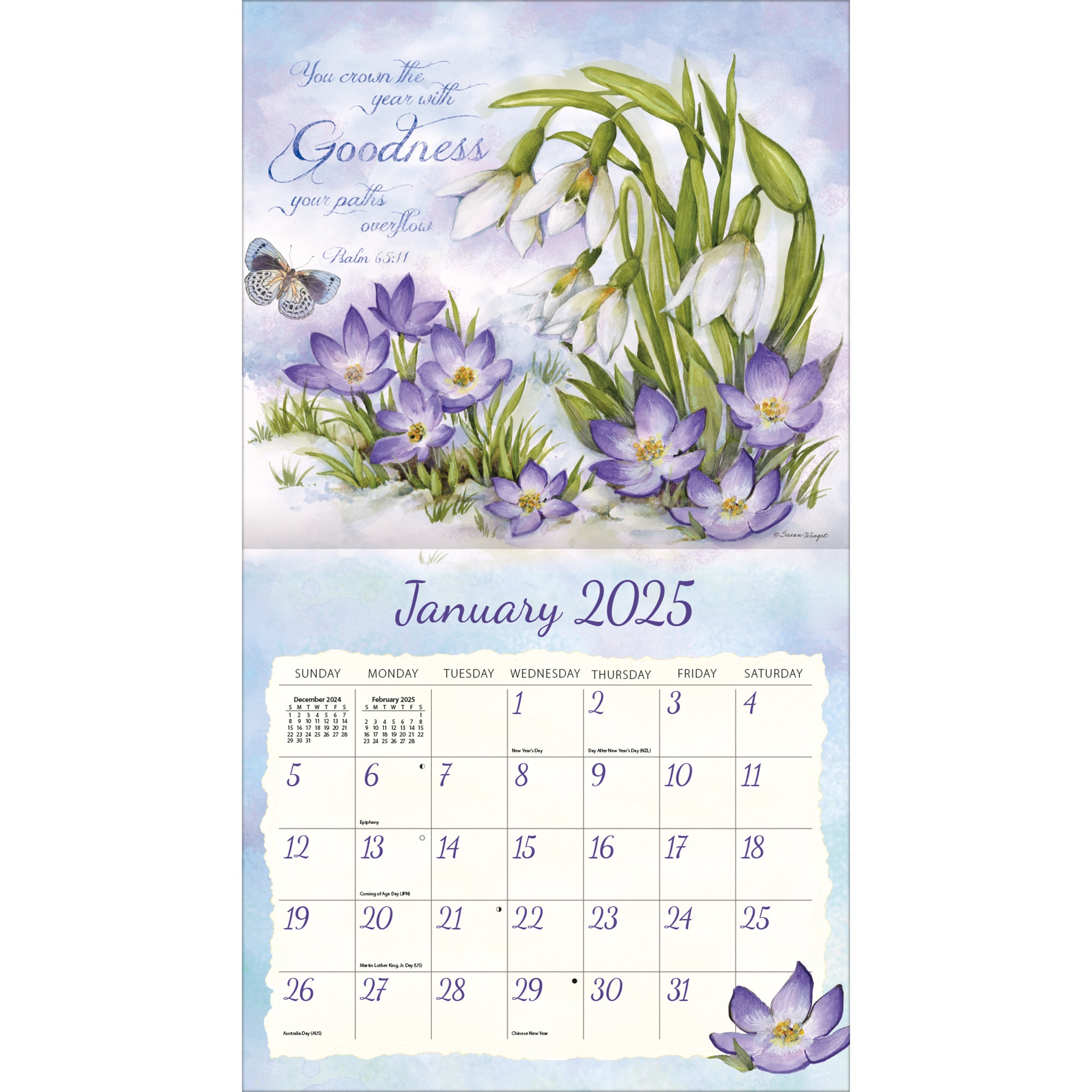 2025 LANG Nature's Grace by Susan Winget - Deluxe Wall Calendar