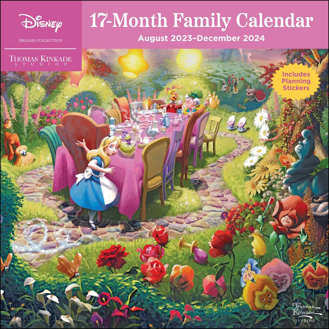 2024 Disney Dreams Collection Kinkade 17-Month - Square Wall Calendar  SOLD OUT