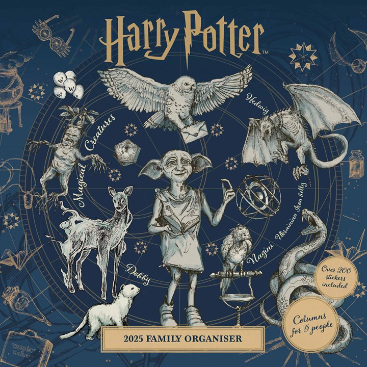 2025 Harry Potter Family Organiser - A3 Wall Calendar