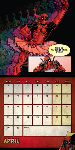 2024 Deadpool - Square Wall Calendar  SOLD OUT