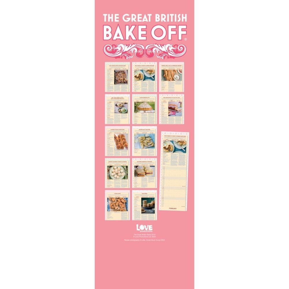 2025 The Great British Bake Off - Slim Wall Calendar