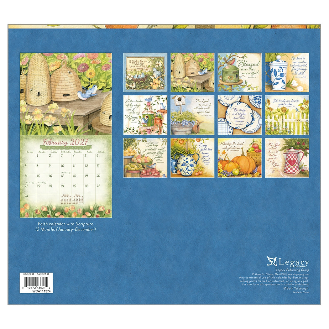 2027 Daily Grace - Deluxe Wall Calendar by Bob Fairbough