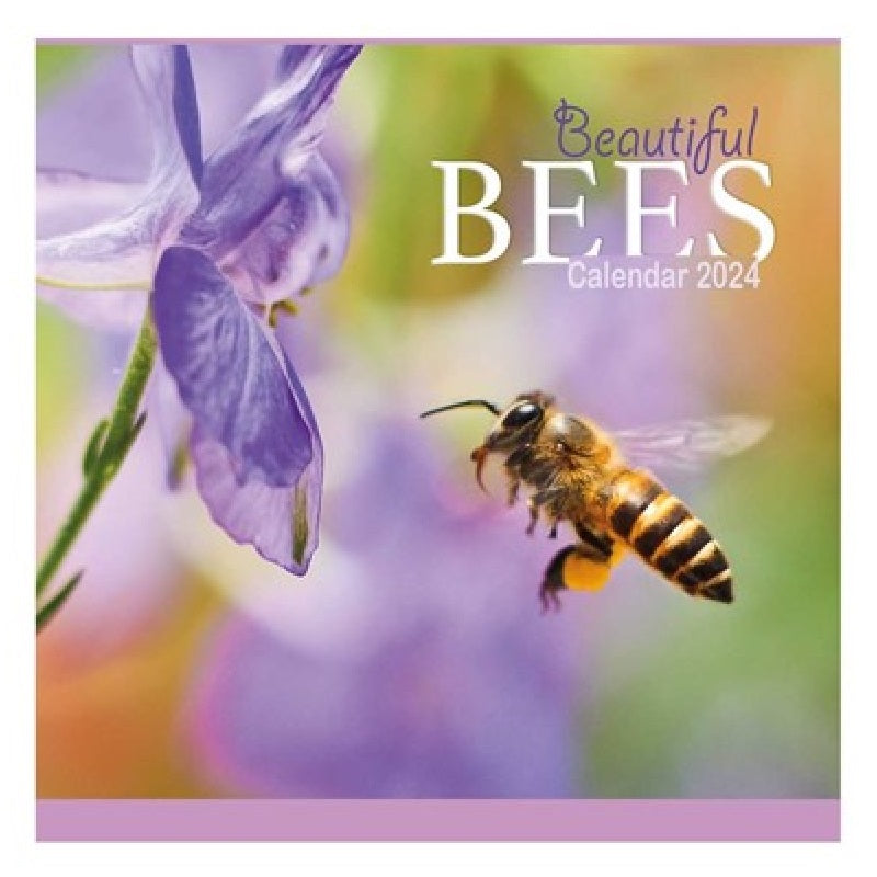 2024 Beautiful Bees Square Wall Calendar