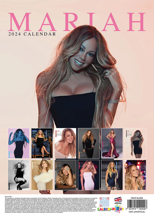 2024 Mariah Carey A3 Wall Calendar