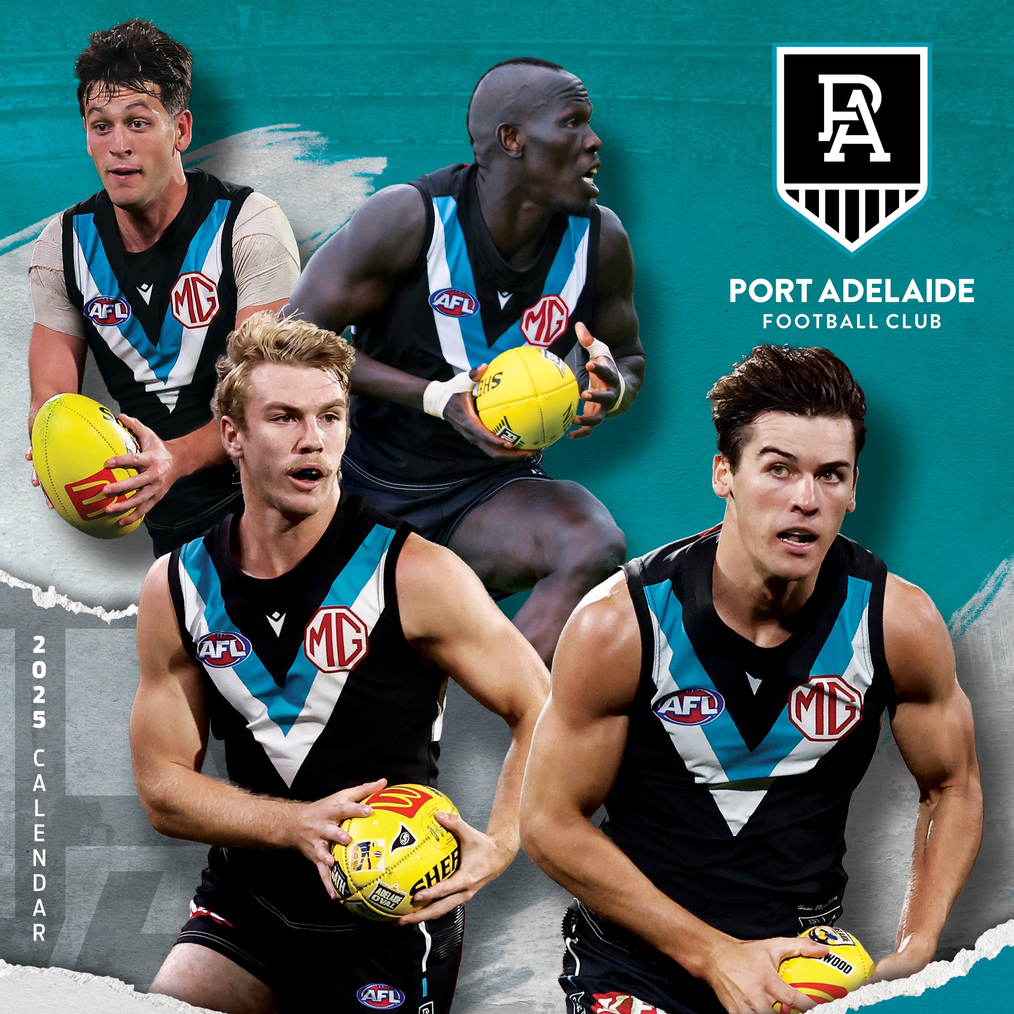 2025 AFL Port Adelaide Power - Square Wall Calendar