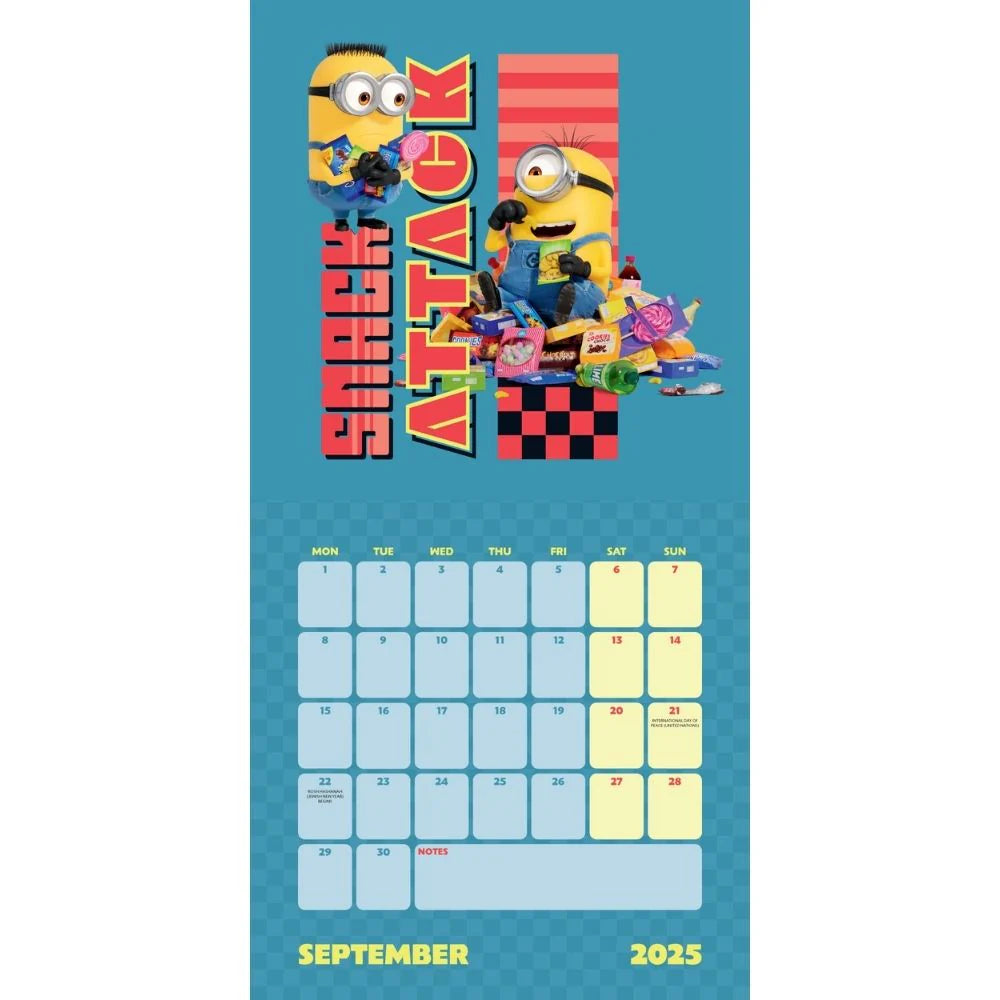 2025 Despicable Me 4 Movie - Square Wall Calendar