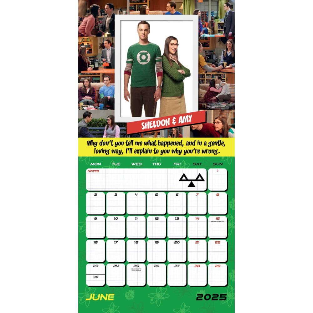 2025 The Big Bang Theory - Square Wall Calendar