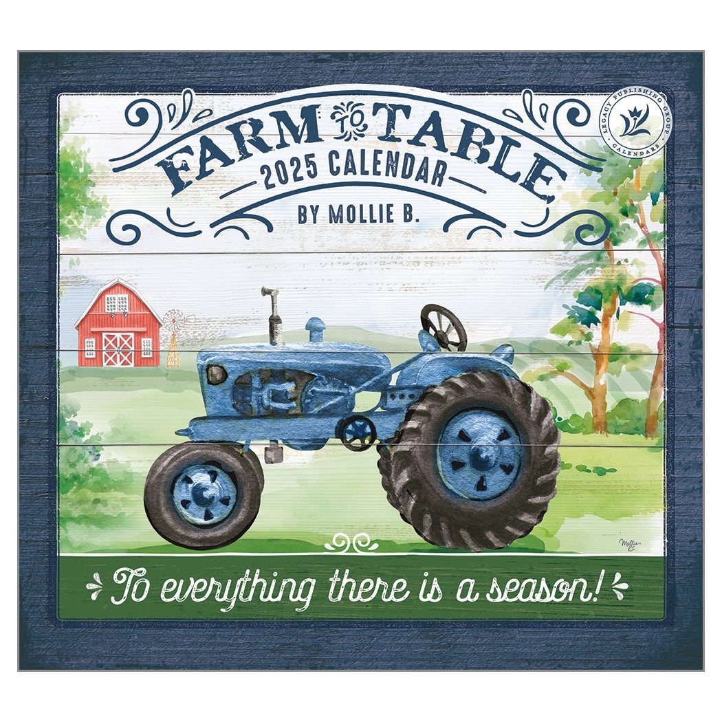 2025 Legacy Farm To Table - Deluxe Wall Calendar