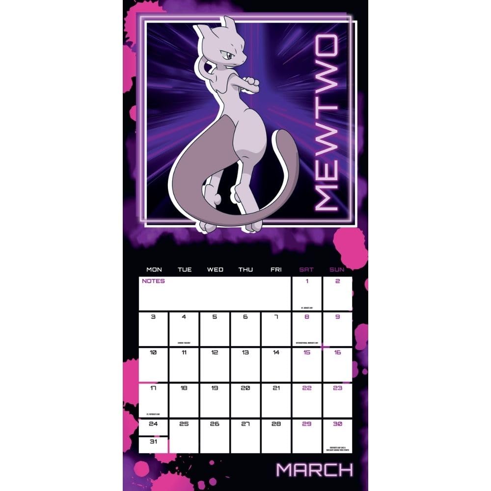 2025 Pokemon - Square Wall Calendar