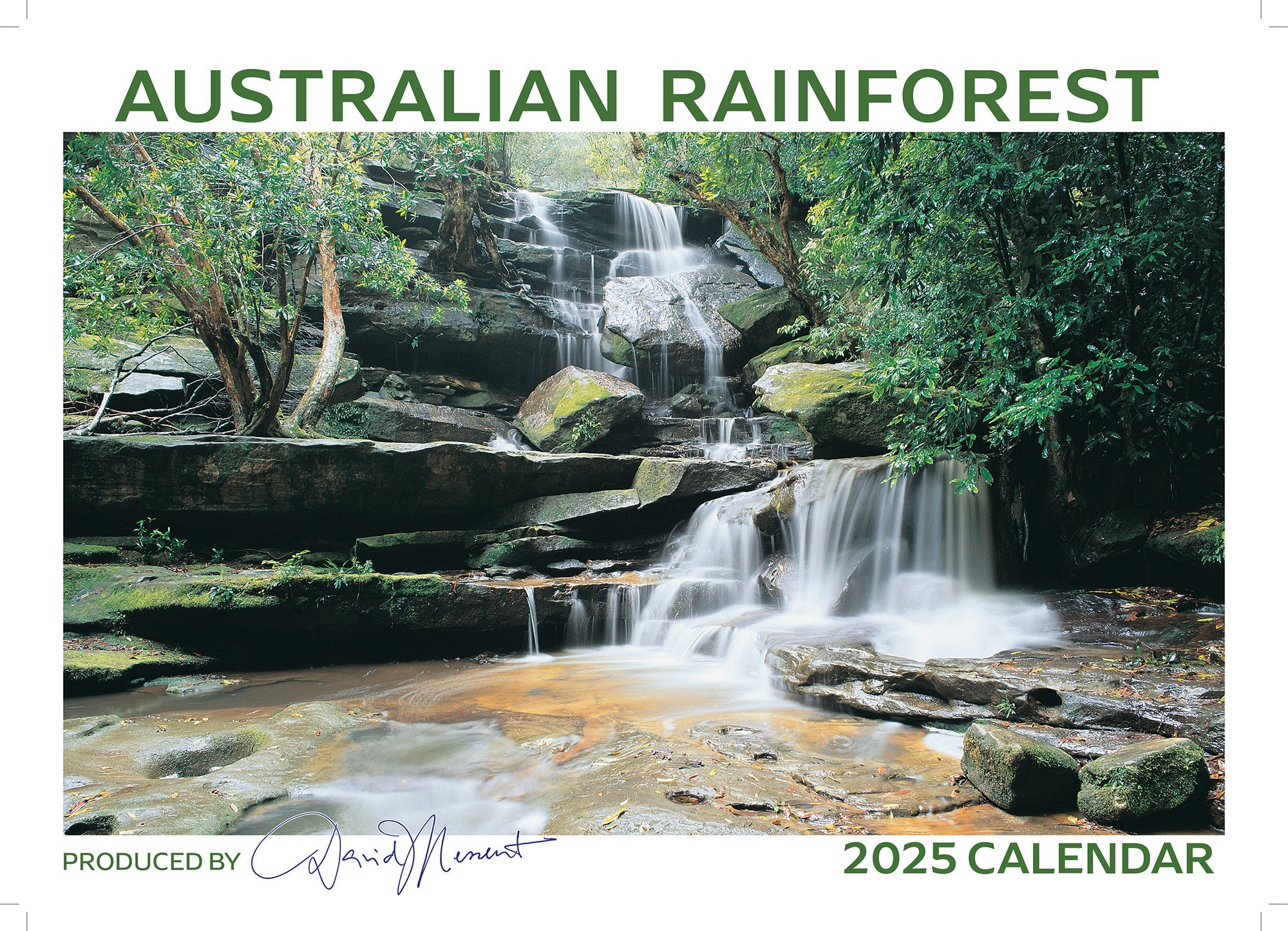 2025 Australian Rainforest By David Messent - Horizontal Wall Calendar