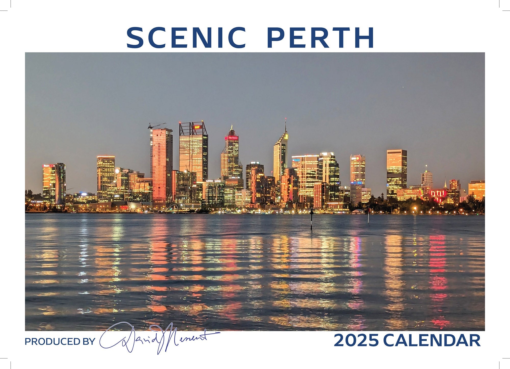 2025 Scenic Perth By David Messent - Horizontal Wall Calendar