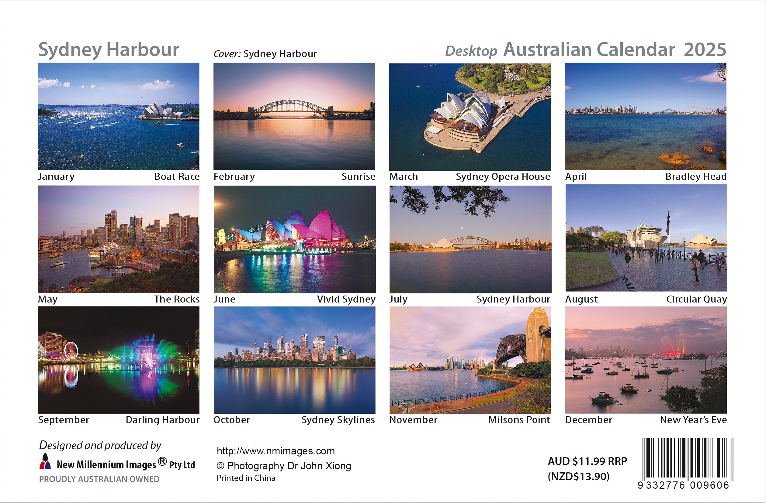 2025 Sydney Harbour - Desk Easel Calendar