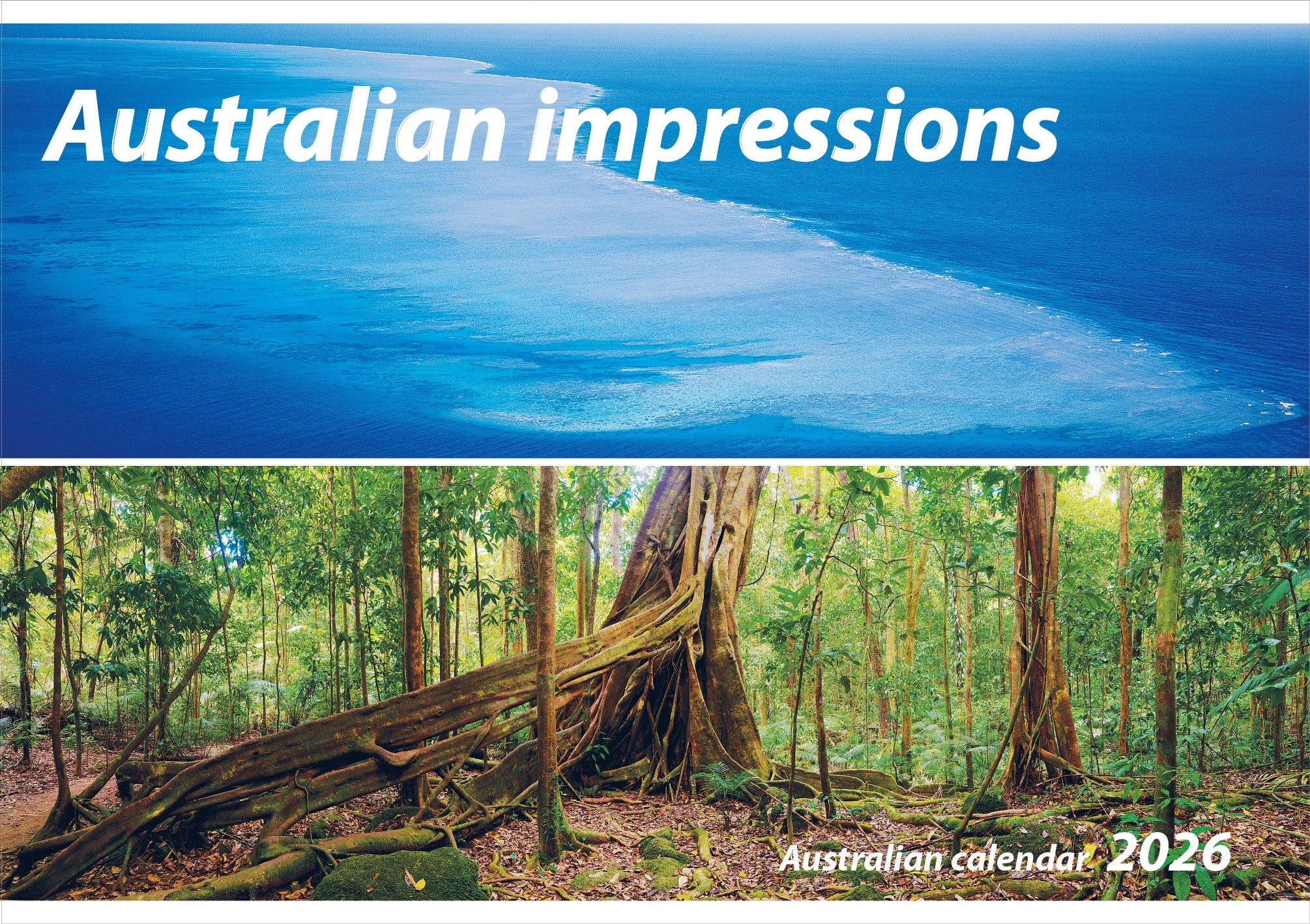 2026 Australian Impressions - Horizontal Wall Calendar