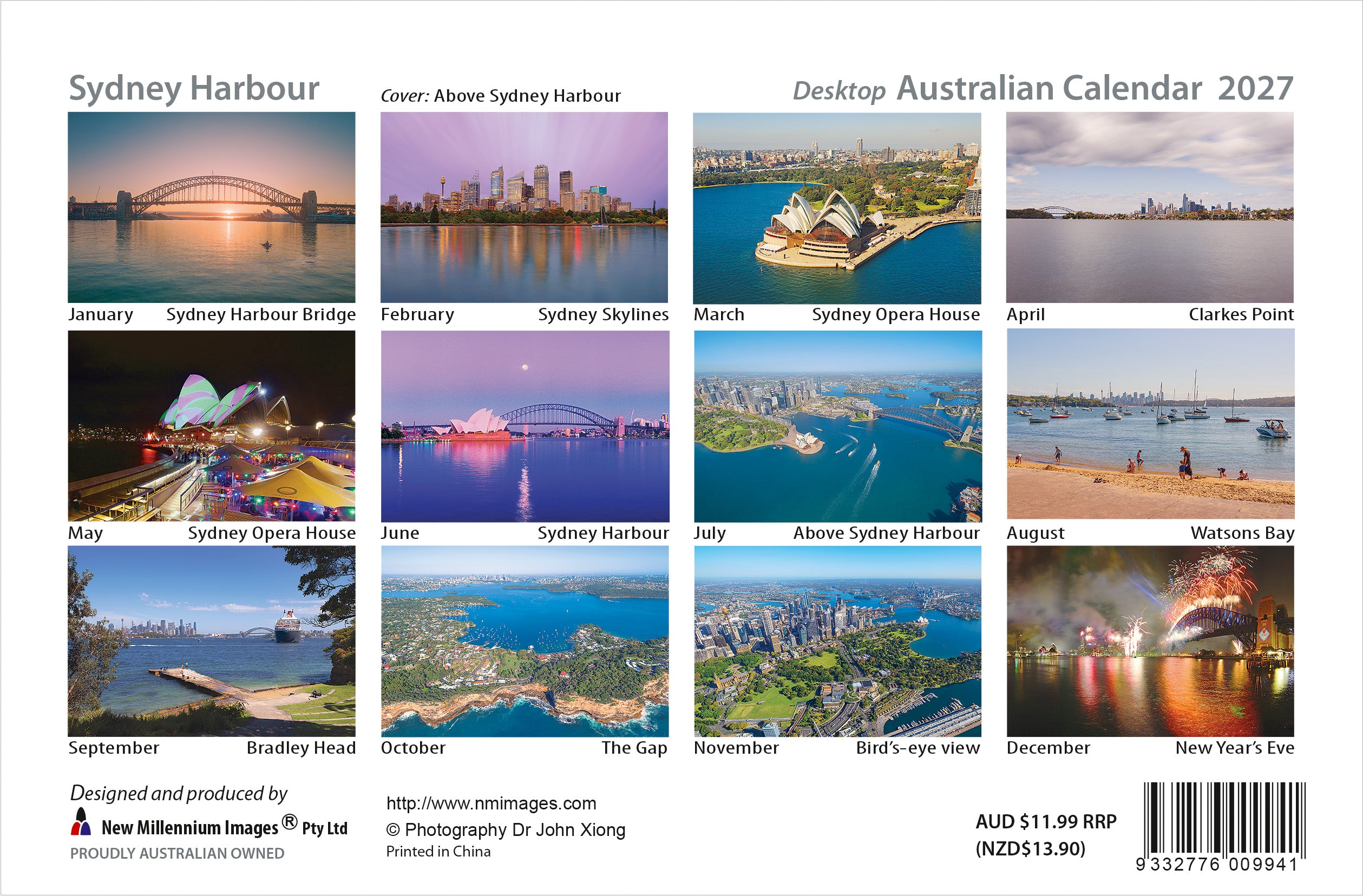 2027 Sydney Harbour - Desk Easel Calendar
