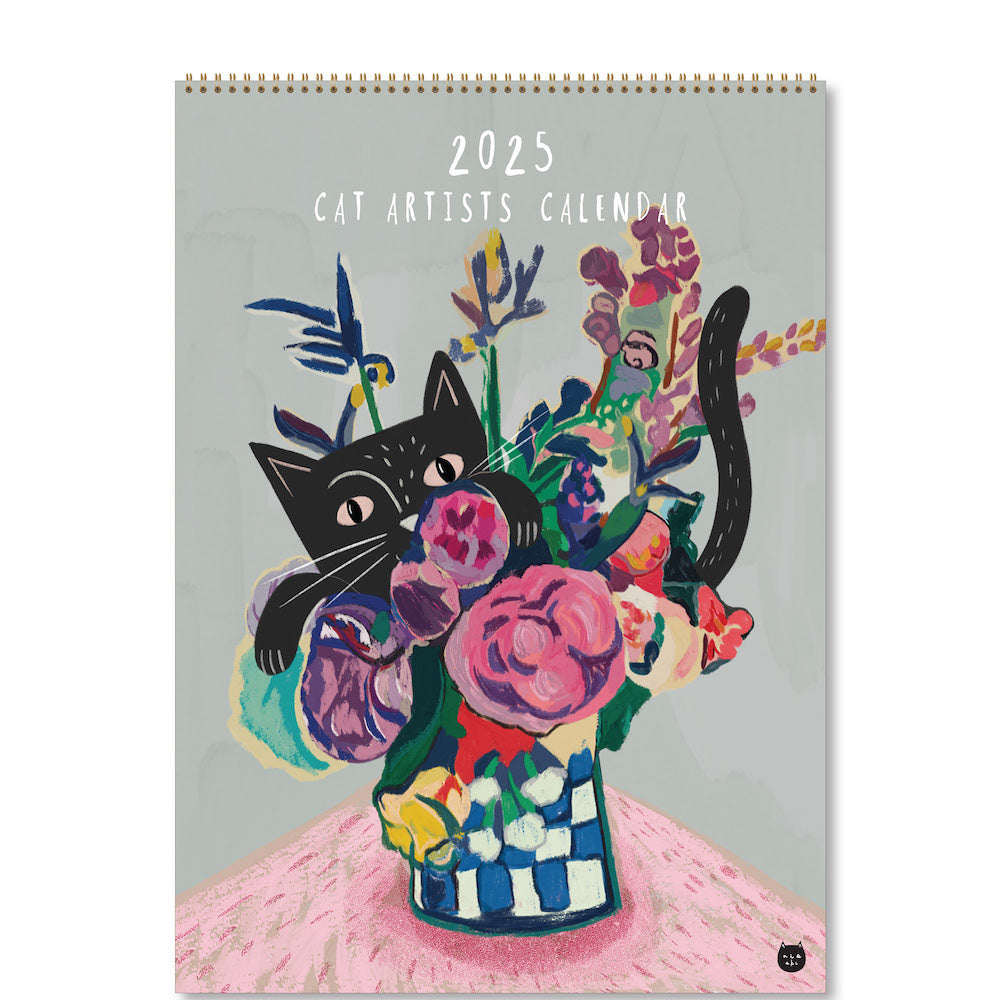 2025 Cat Artists Calendar Niaski - Deluxe Wall Calendar