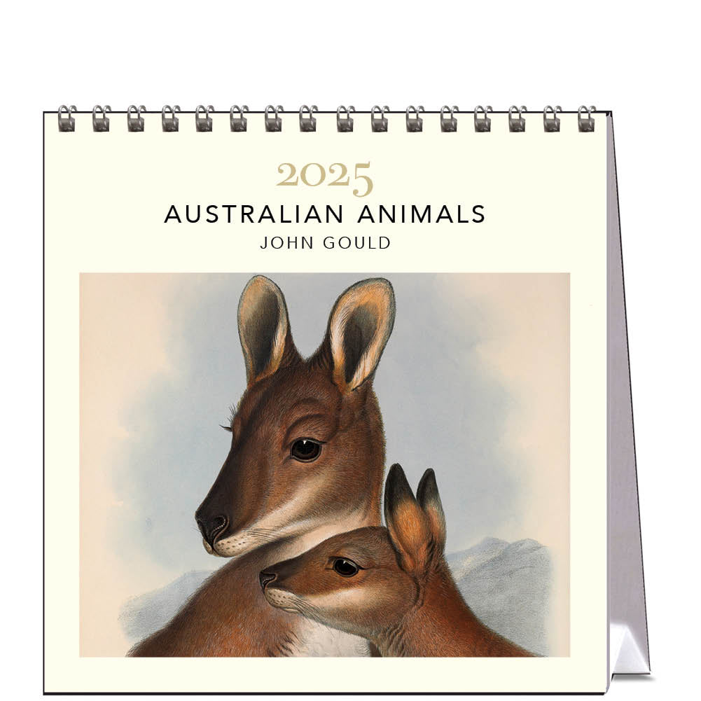 2025 Australian Animals John Gould - Desk Easel Calendar