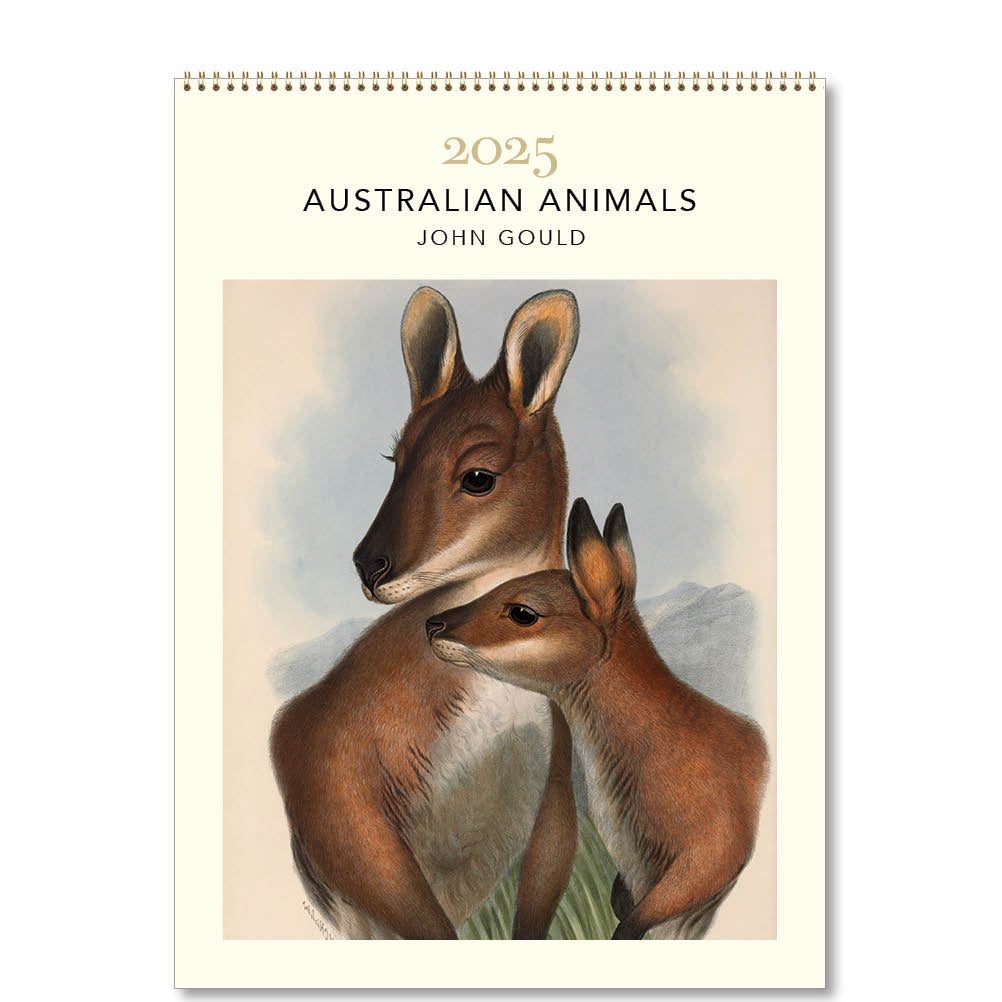 2025 Australian Animals John Gould - Deluxe Wall Calendar