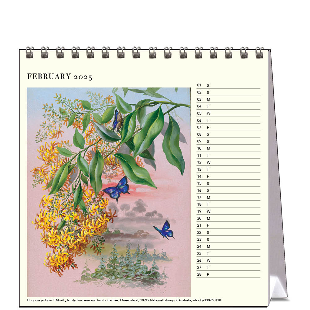 2025 Ellis Rowan Flowers - Desk Easel Calendar