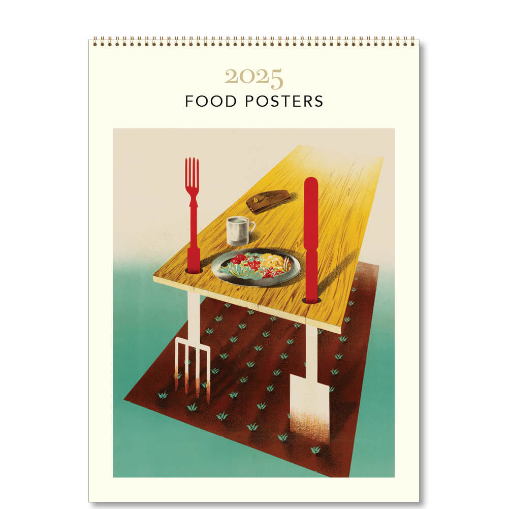 2025 Food Posters - Deluxe Wall Calendar