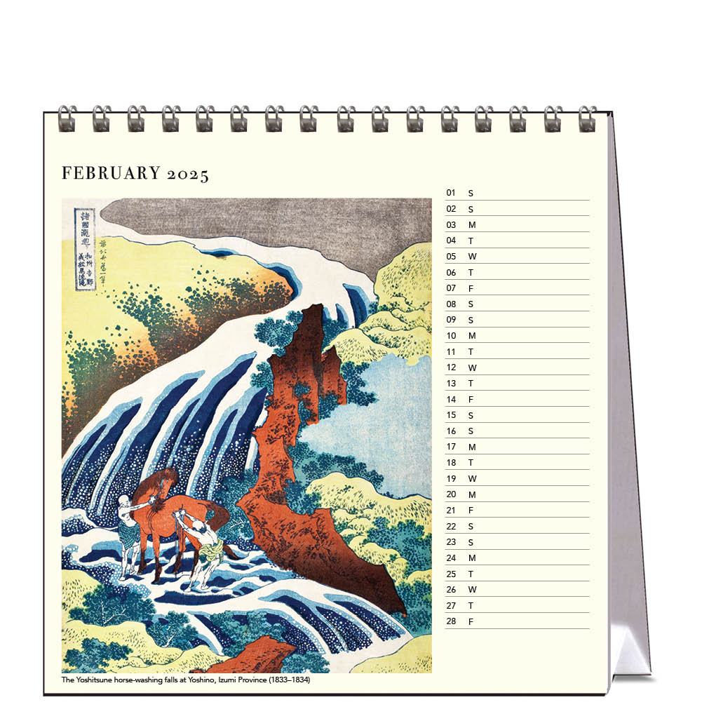 2025 Hokusai - Desk Easel Calendar