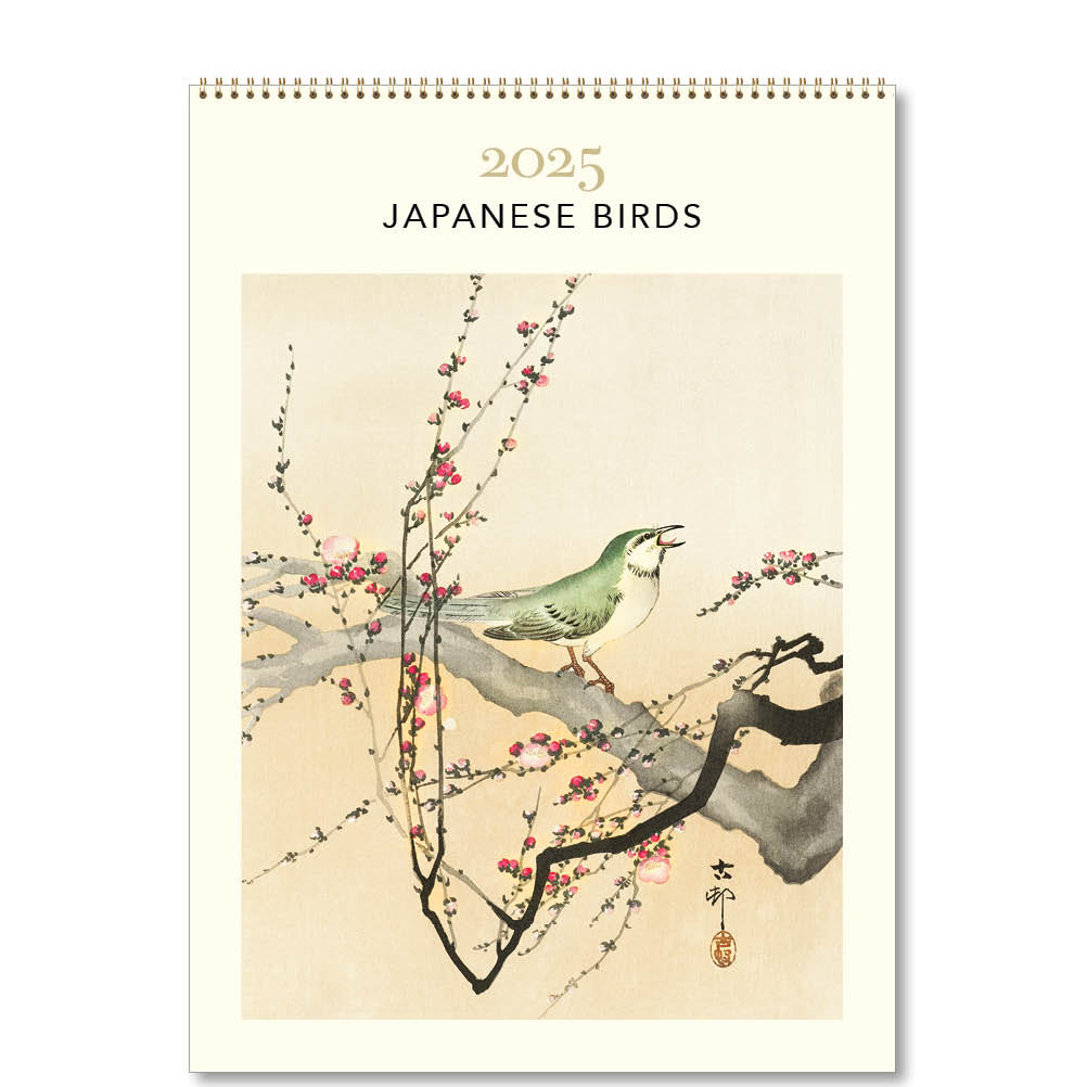 2025 Japanese Birds - Deluxe Wall Calendar