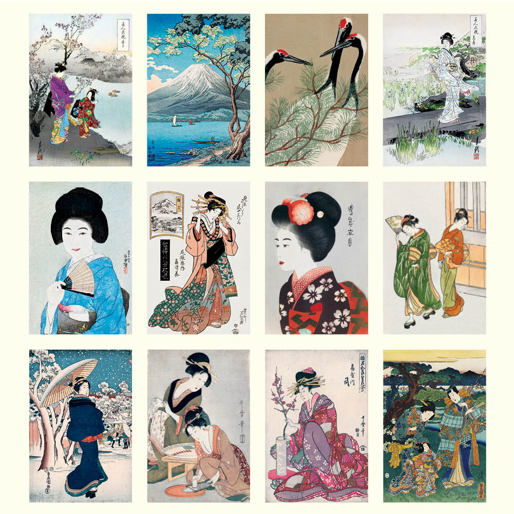 2025 Japanese Woodblock Prints - Deluxe Wall Calendar