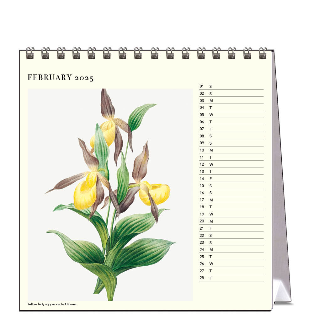 2025 Orchids - Desk Easel Calendar