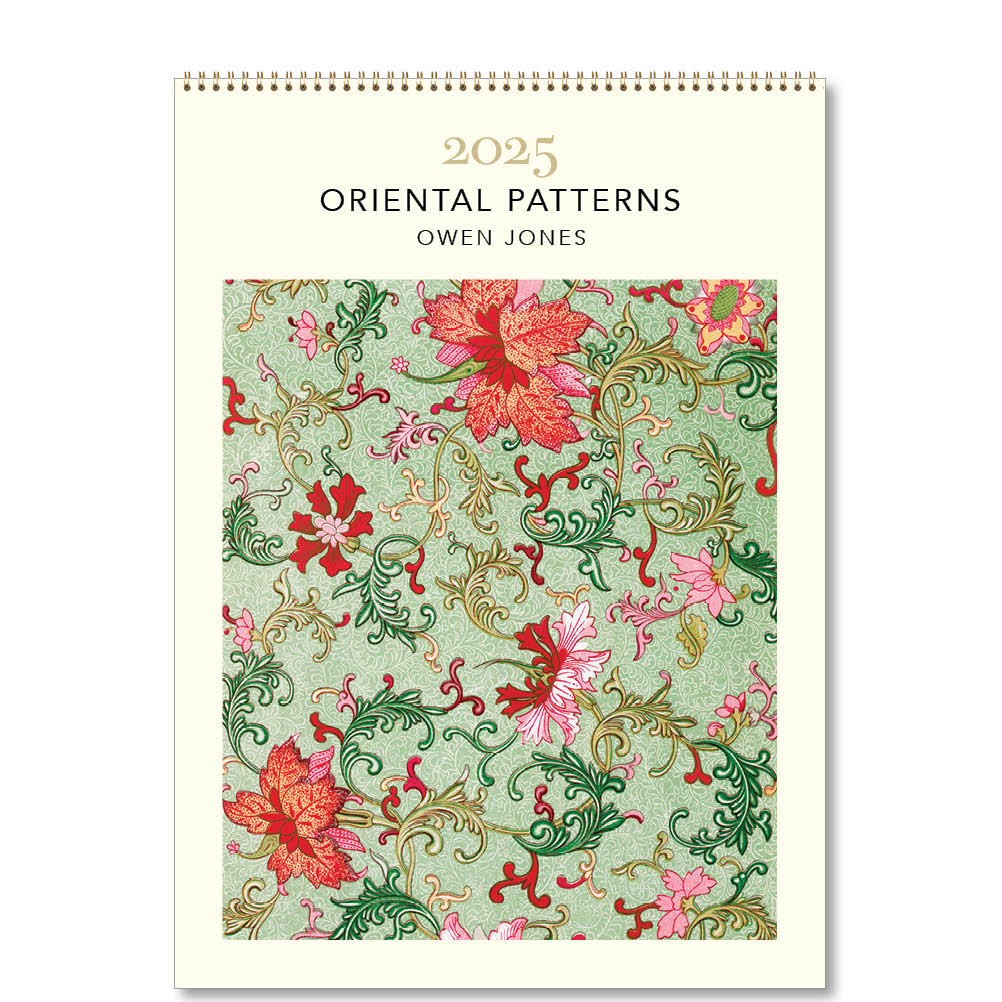 2025 Oriental Patterns Owen Jones - Deluxe Wall Calendar