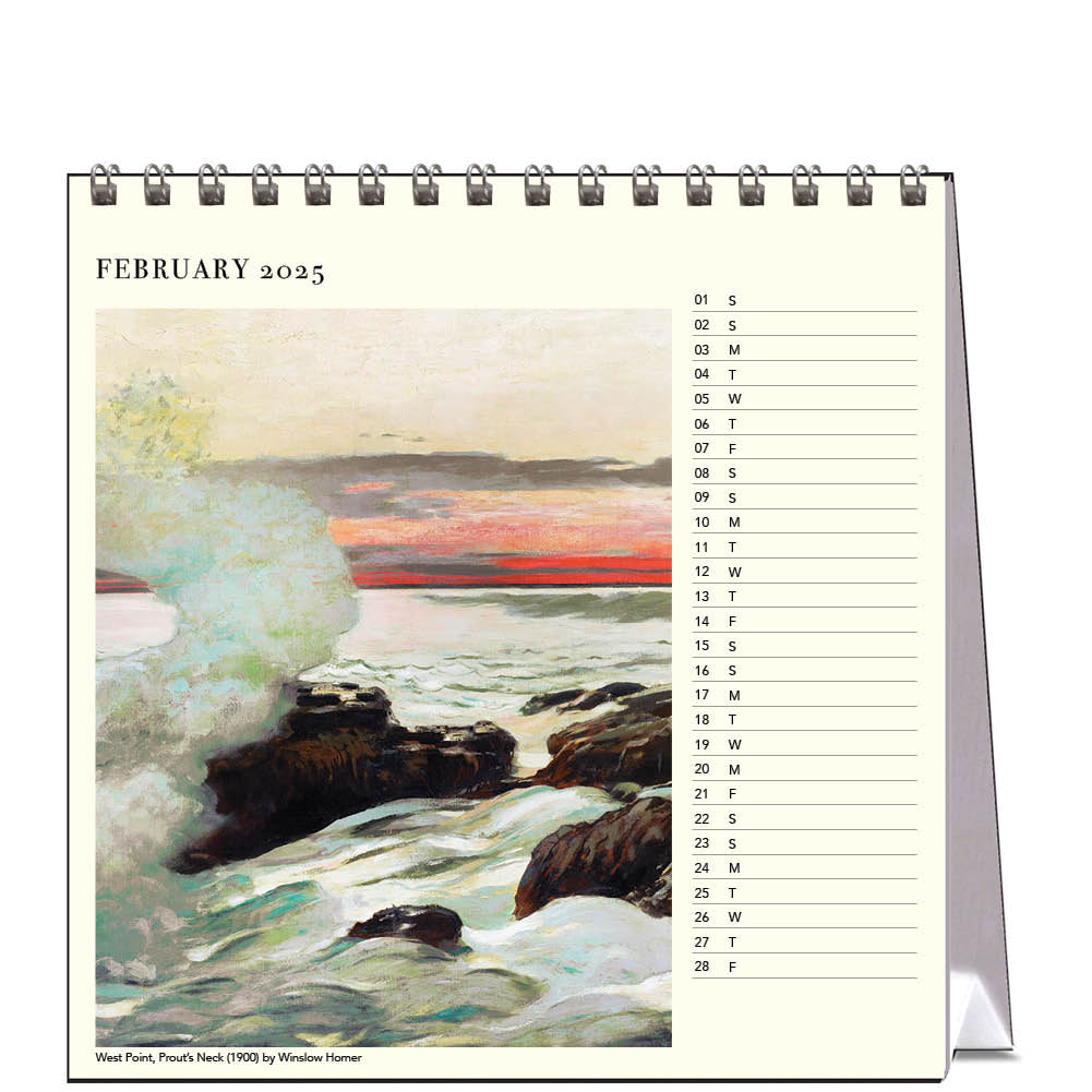 2025 Seascapes - Desk Easel Calendar