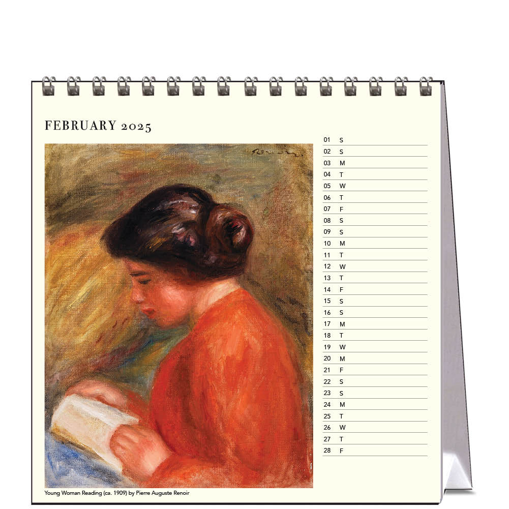 2025 The Reading Woman - Desk Easel Calendar