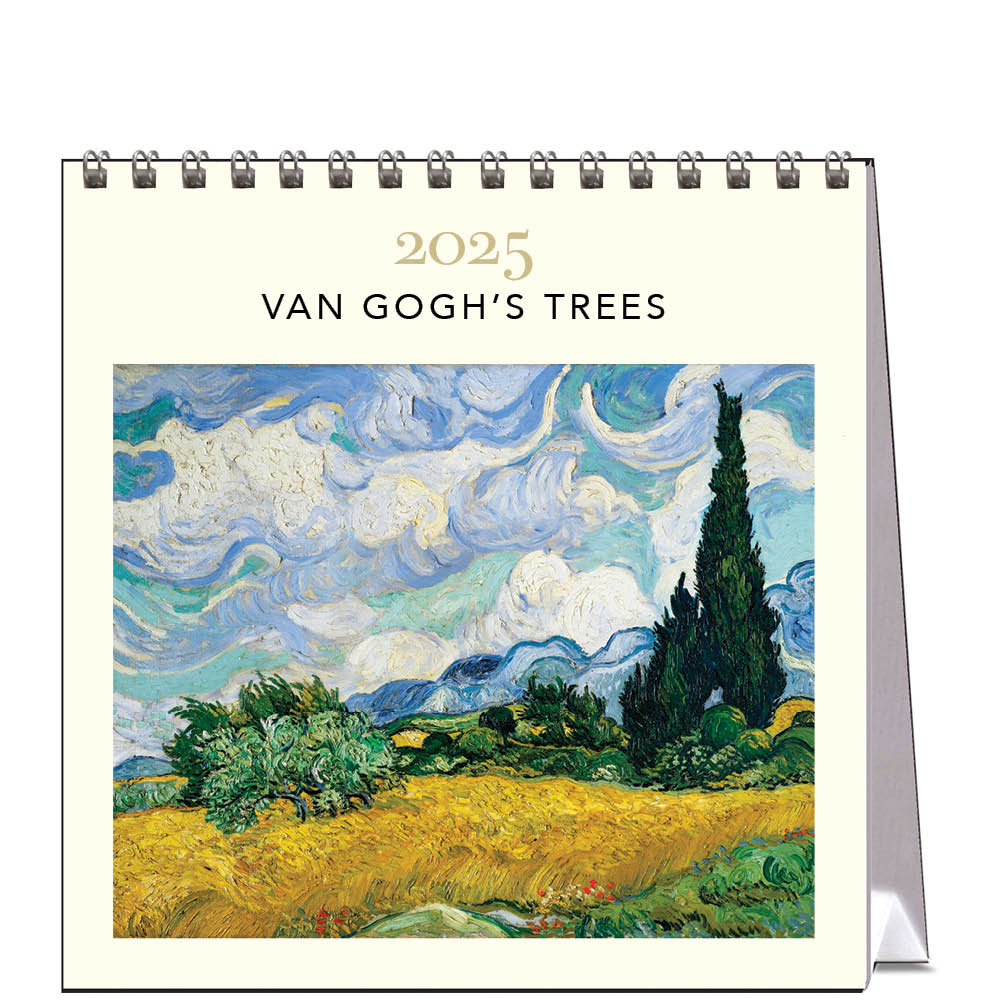 2025 Van Gogh's Trees - Desk Easel Calendar