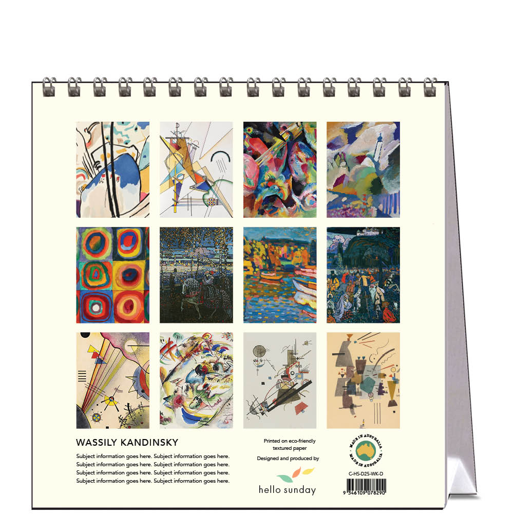 2025 Wassily Kandinsky - Desk Easel Calendar