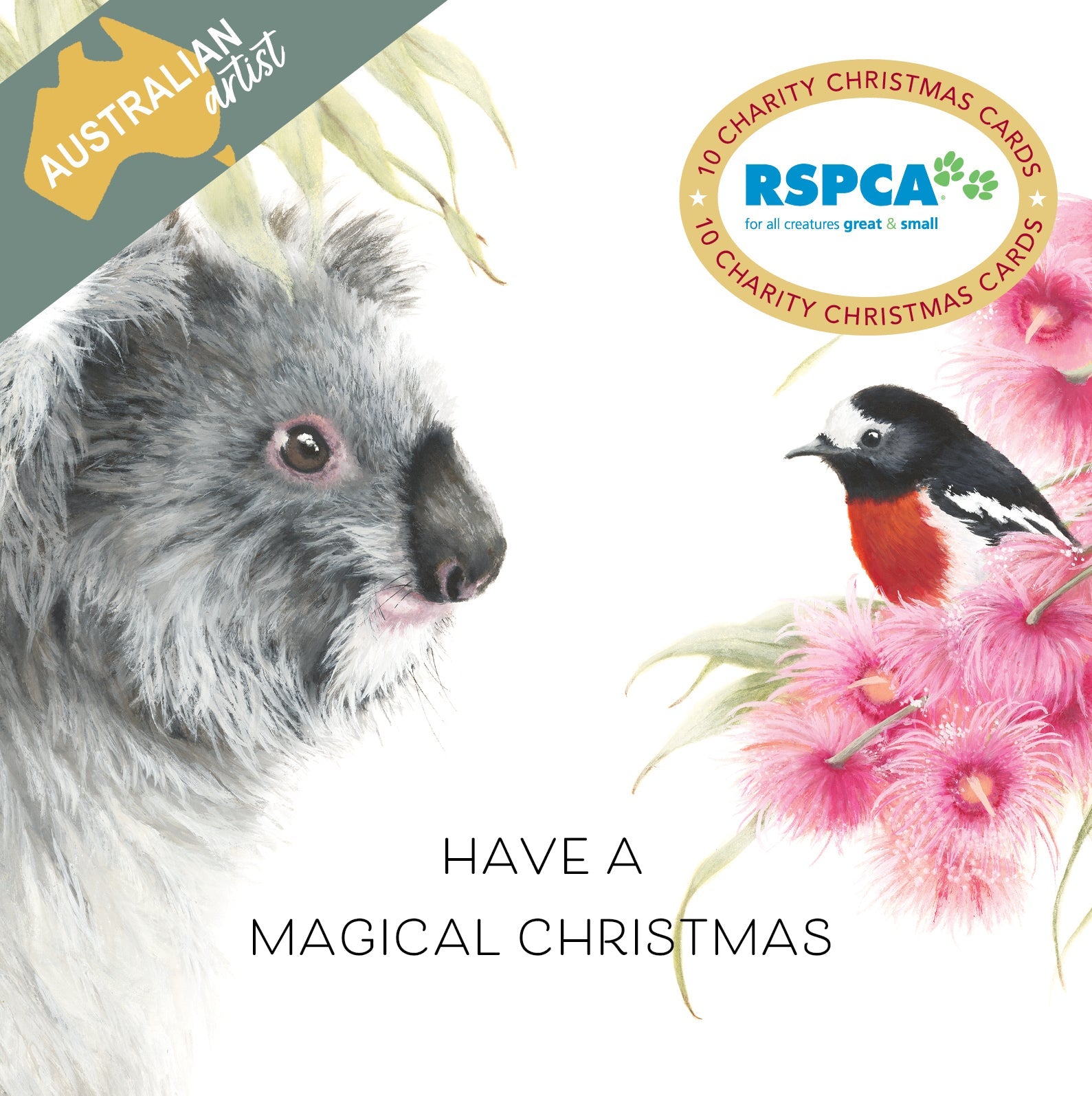 RSPCA - Magical Christmas - 10 Charity Christmas Cards Pack