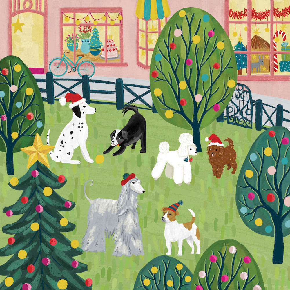 RSPCA - Playful Dogs - 10 Charity Christmas Cards Pack