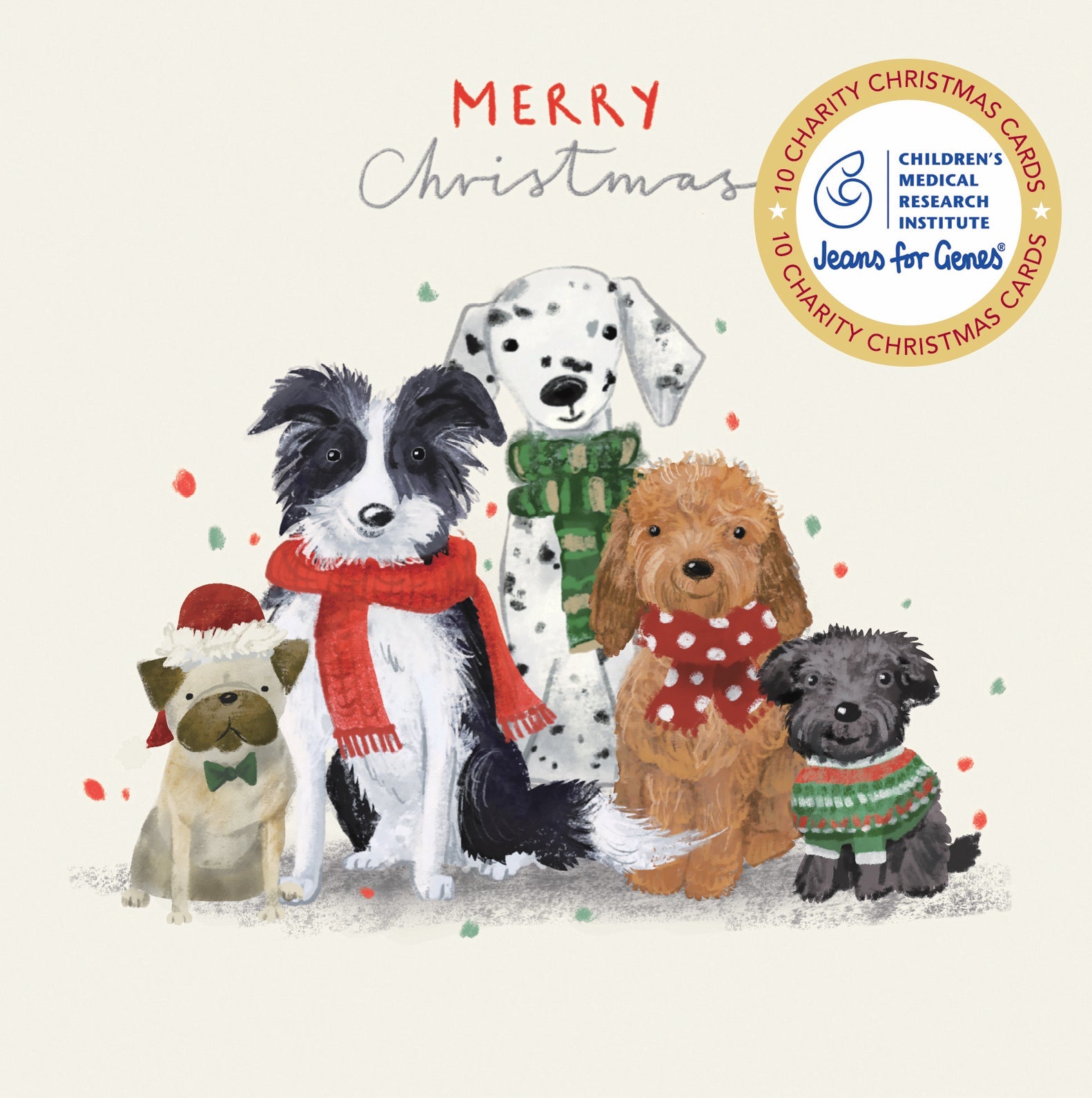 CMRI - Furry Friends - 10 Charity Christmas Cards Pack