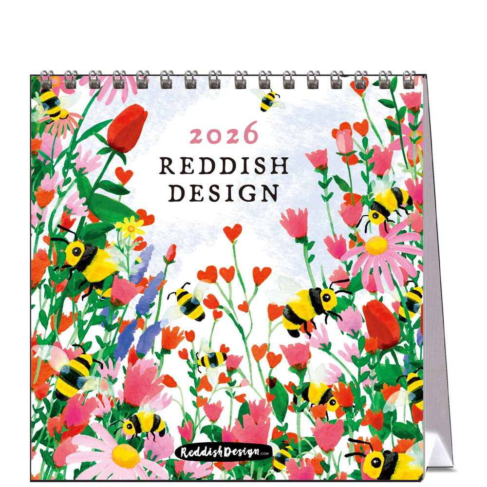 2026 Reddish - Desk Easel Calendar