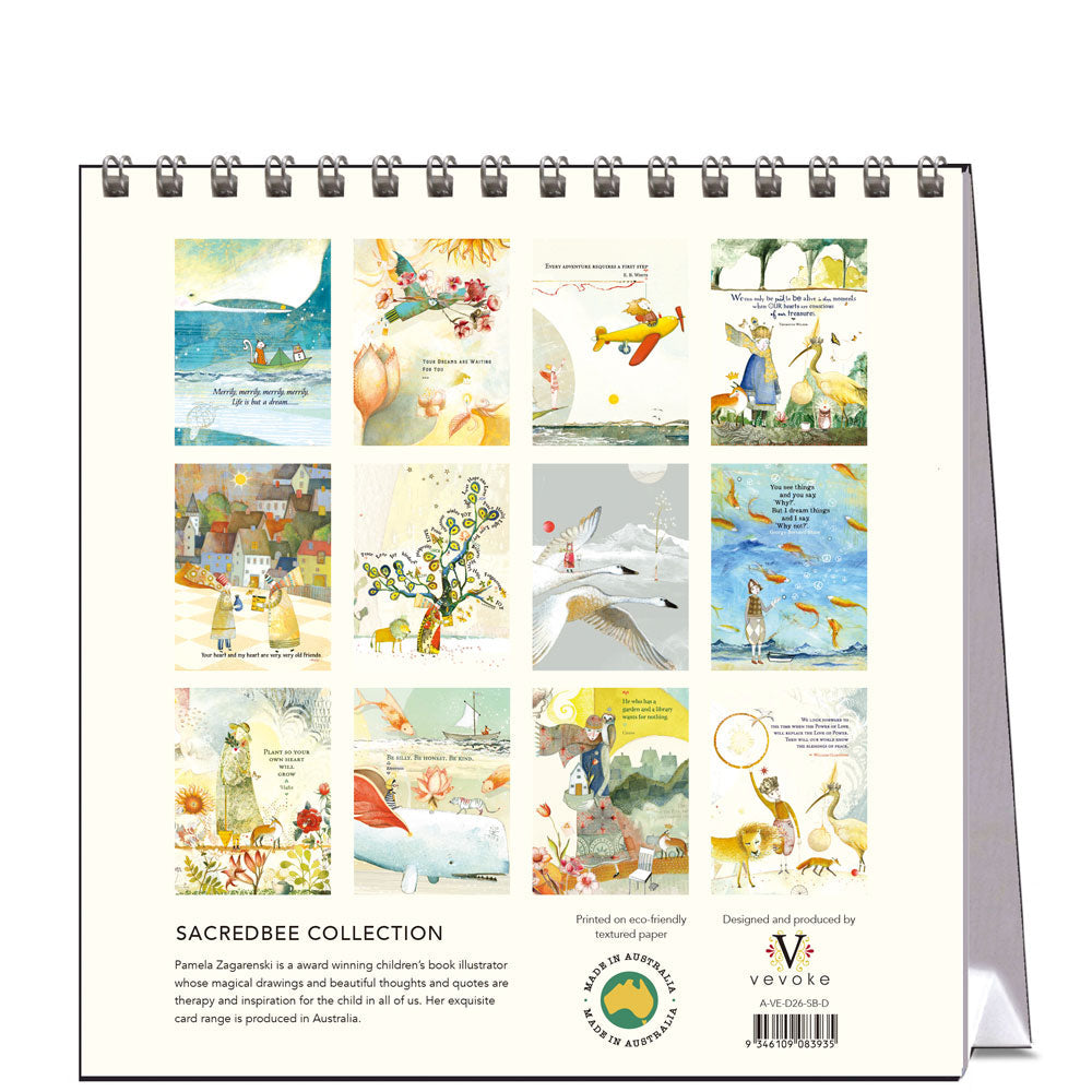 2026 Sacredbee - Desk Easel Calendar