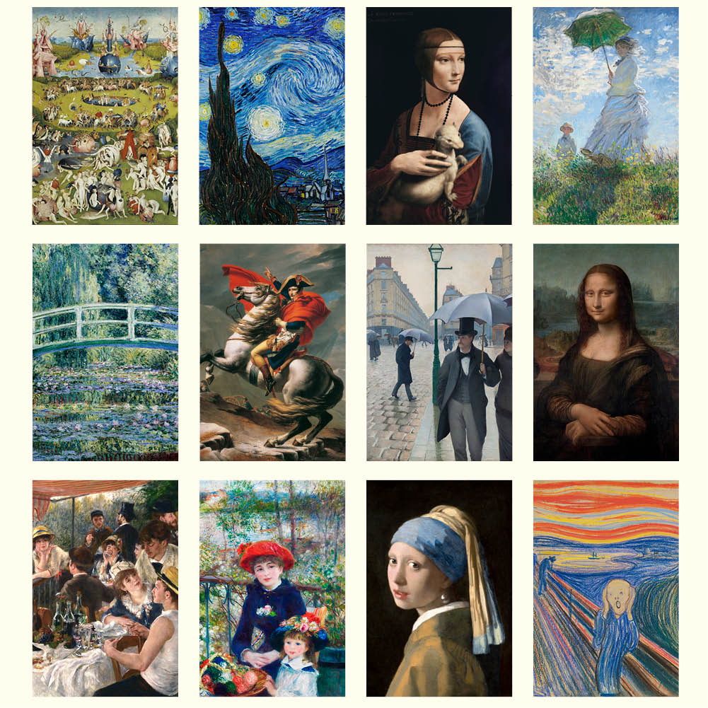 2026 Iconic Paintings - Deluxe Wall Calendar