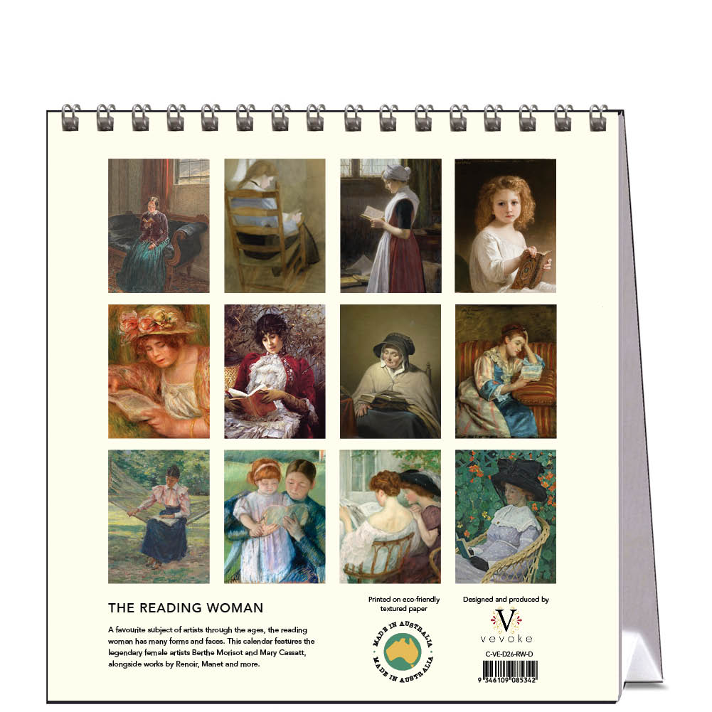 2026 The Reading Woman - Desk Easel Calendar