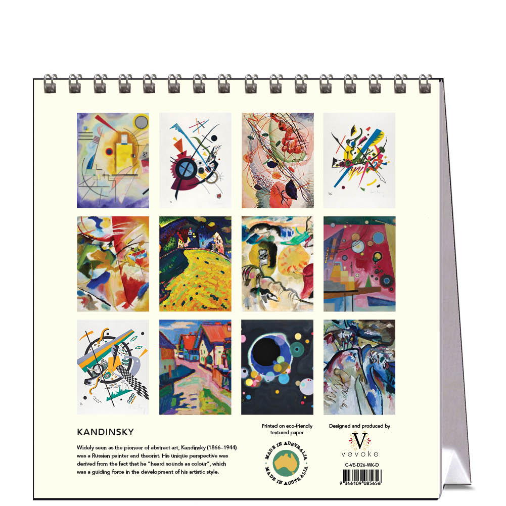 2026 Kandinsky - Desk Easel Calendar
