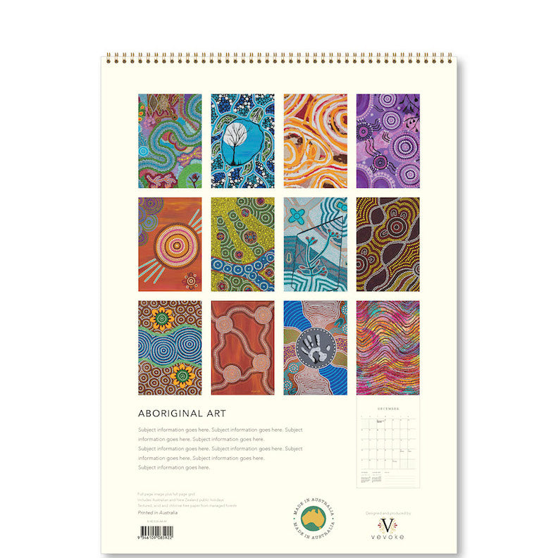 2026 Aboriginal Art - Deluxe Wall Calendar