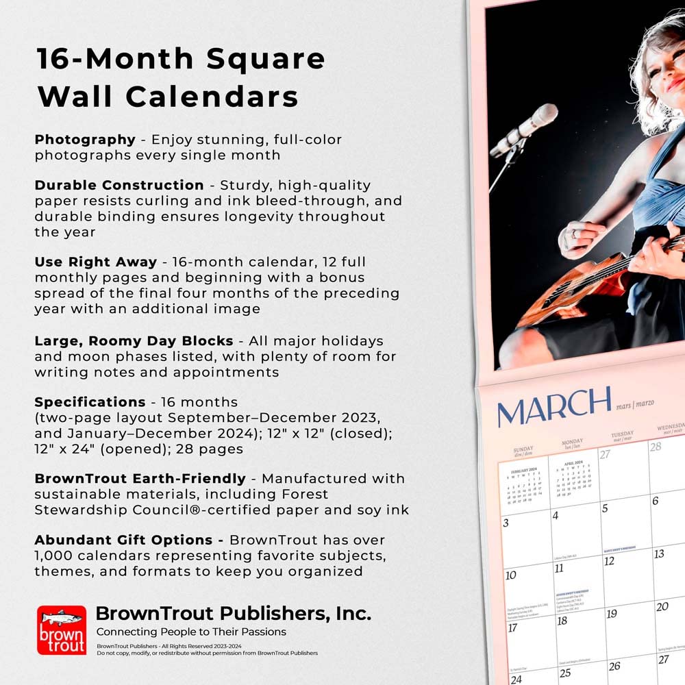 2024 Taylor Swift - Square Wall Calendar  SOLD OUT