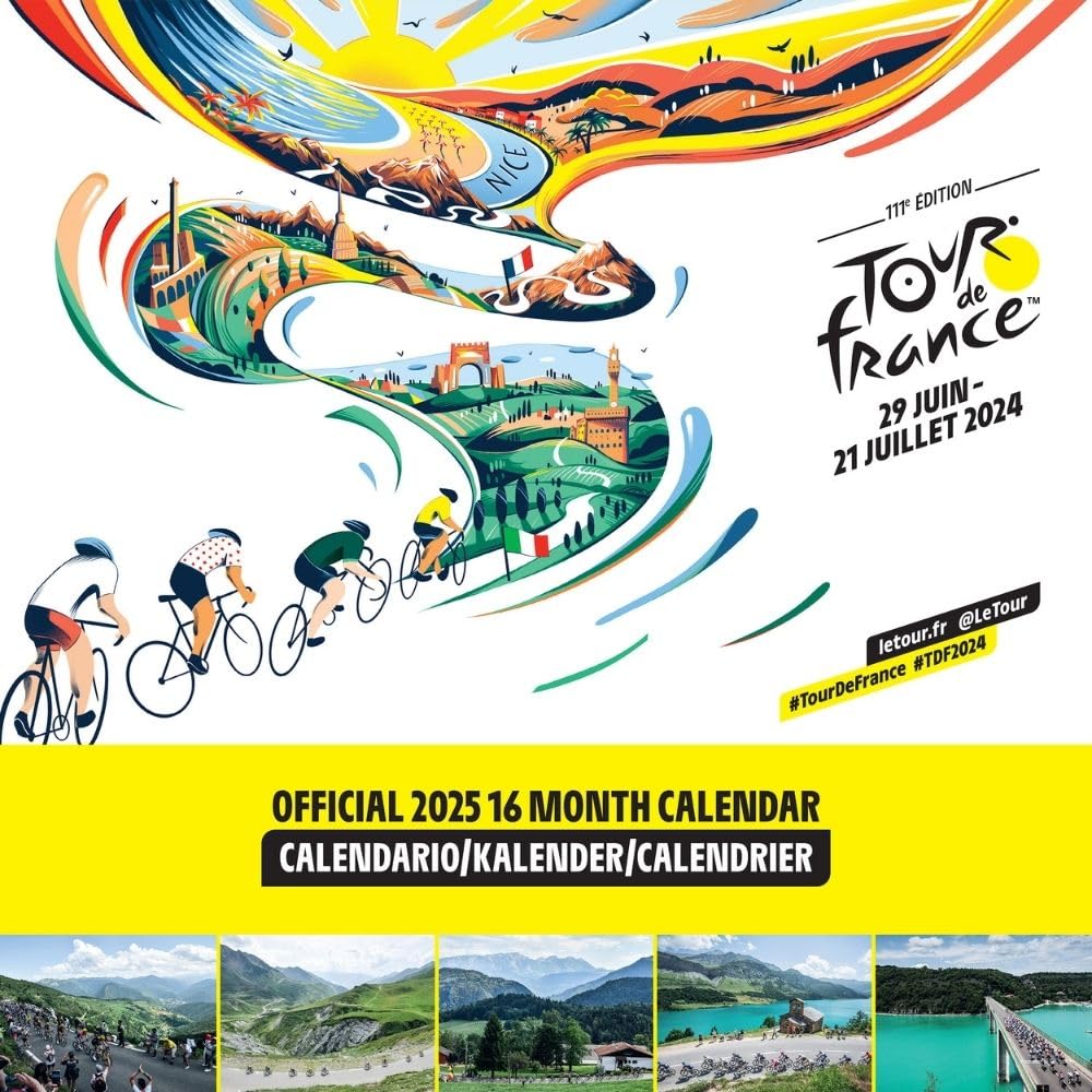 2025 Tour De France - Square Wall Calendar