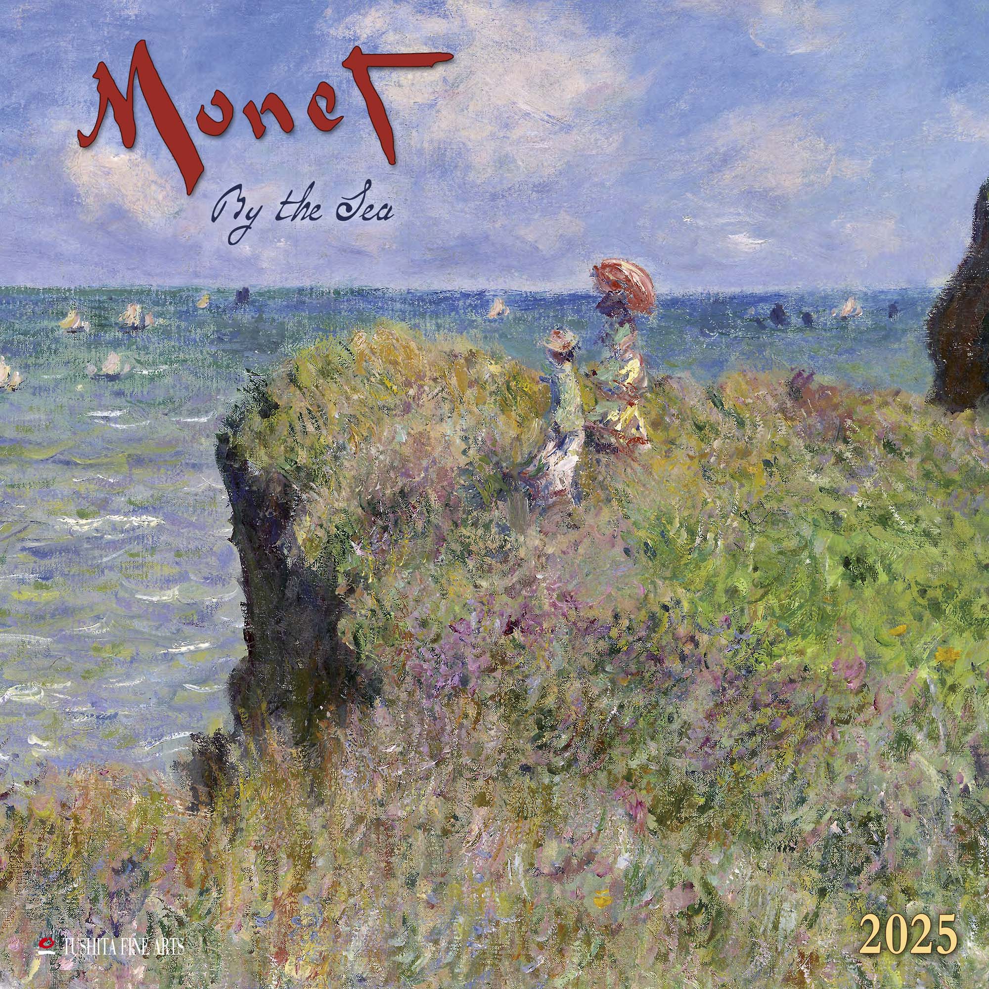 2025 Claude Monet By the Sea - Square Wall Calendar